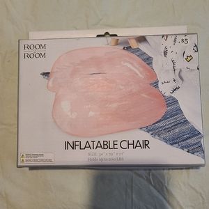 Inflatable chair and hand puppets